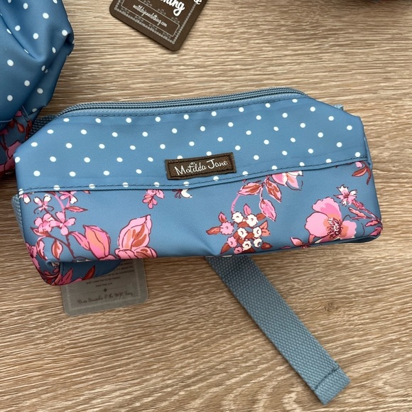 NWT Matilda Jane Harlow Floral Backpack + pencil Case + Lunch Bag 3 pcs SET NWT - Picture 7 of 13